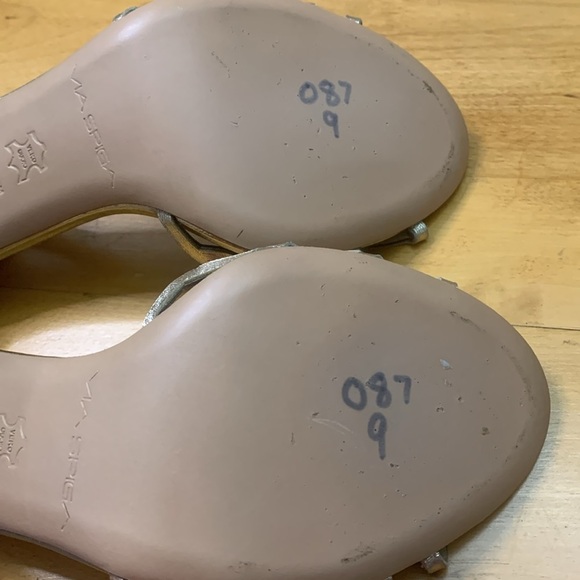 Via Spiga Gold Leather Strappy Sexy Sandals Heels VGUC Stilettos Size 9M formal - Picture 8 of 11